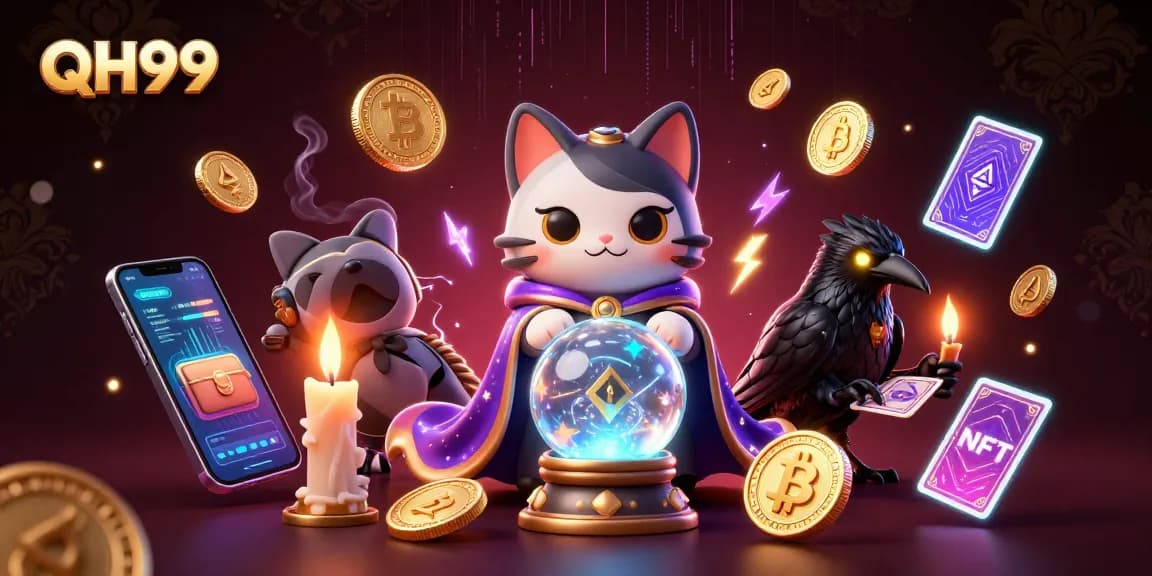 Experience the excitement of QH99 with a mystical cat and dynamic gambling elements.