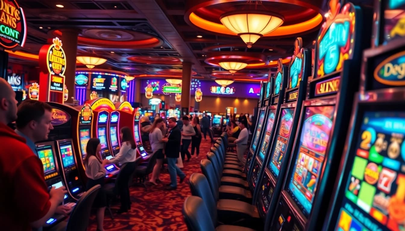 Mendapatkan Slot Deposit 5k dengan suasana kasino yang hidup dan menegangkan.