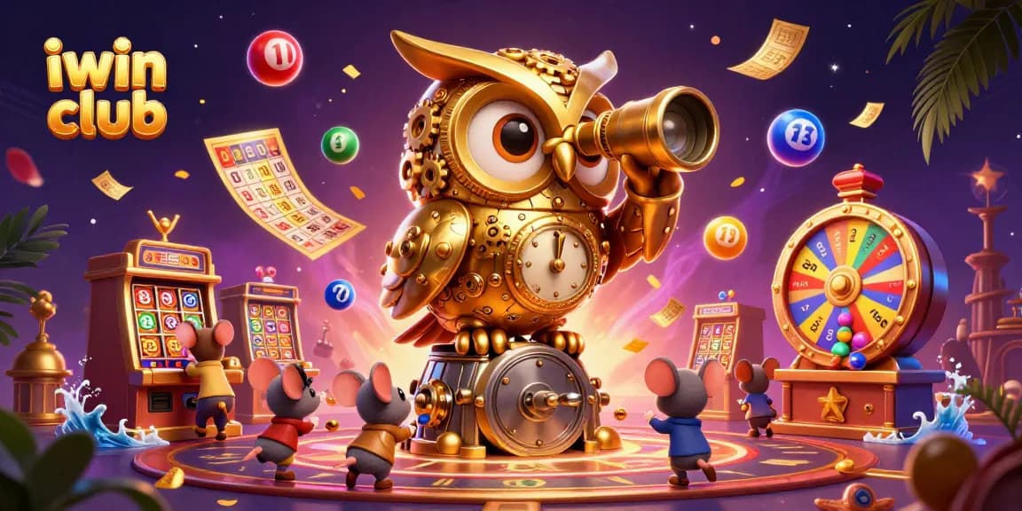 Experience thrilling moments at iwin club with vibrant casino scenes and playful characters.