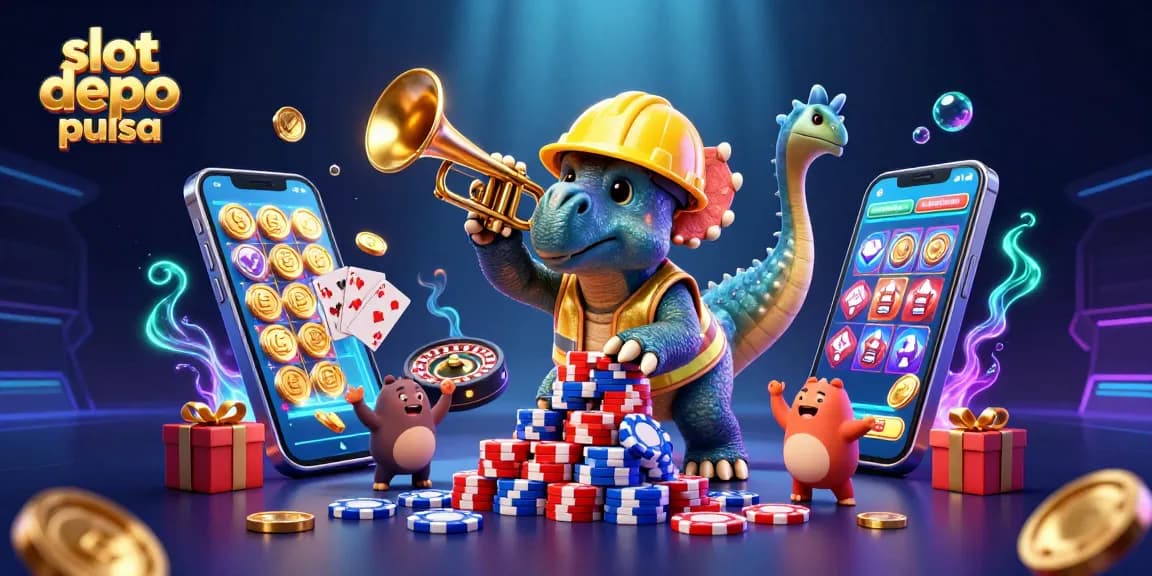 Mengalahkan slot depo pulsa sambil membangun tumpukan chip poker yang mengesankan dalam gambar penuh warna dan menarik.