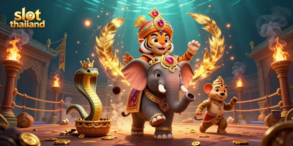 Spin to win with slot thailand, featuring 3D maharaja and vibrant casino elements!