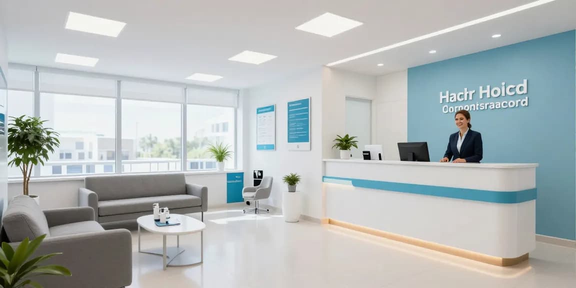 Hair transplant turkey consultation at a modern healthcare facility with expert staff.