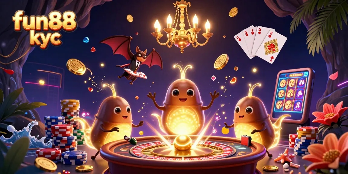Trải nghiệm fun88 kyc cùng các trò chơi cá cược hấp dẫn trong sòng bạc với ánh sáng sống động