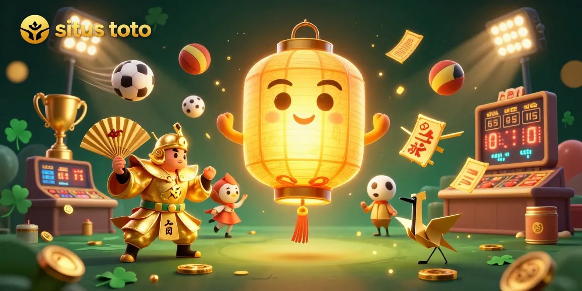 Engage with the vibrant world of situs toto, featuring a magical scene with sports and casino elements.
