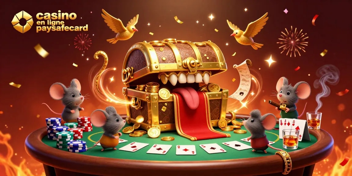 Animations de poker avec des personnages amusants et une ambiance festive au casino en ligne paysafecard
