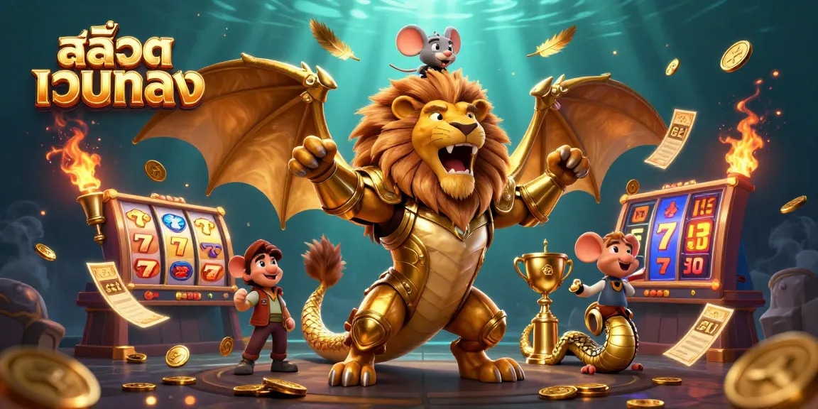 Win big at สล็อตเว็บตรง with thrilling slot games featuring dynamic reels and golden coins!