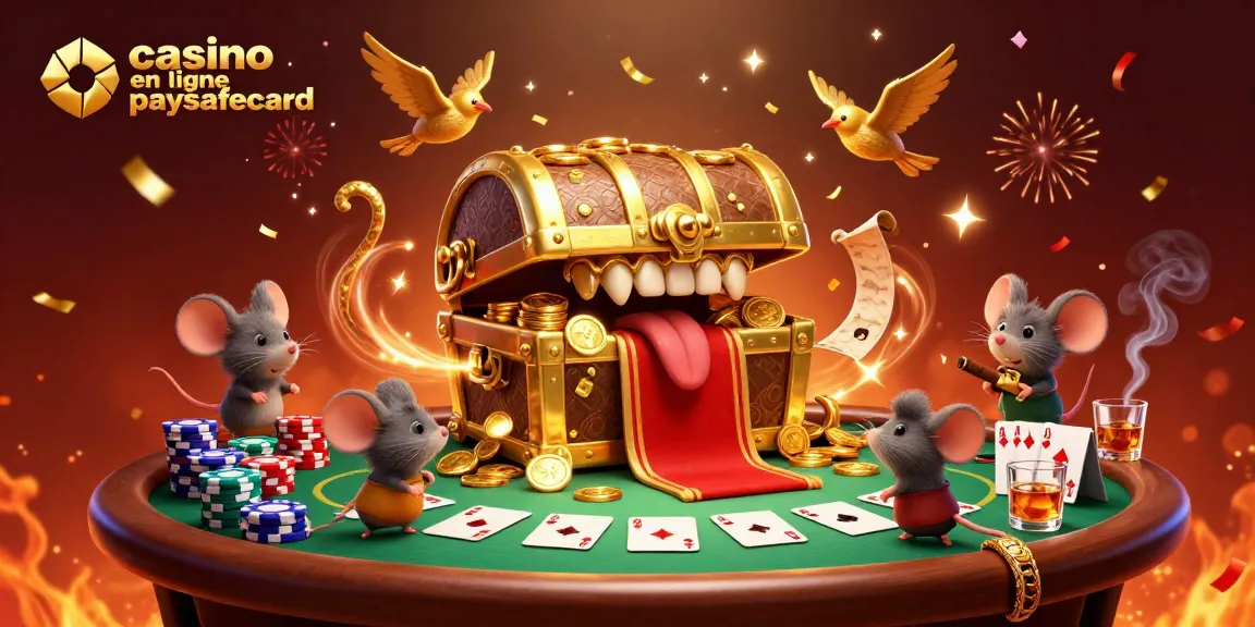 Animations de poker avec des personnages amusants et une ambiance festive au casino en ligne paysafecard