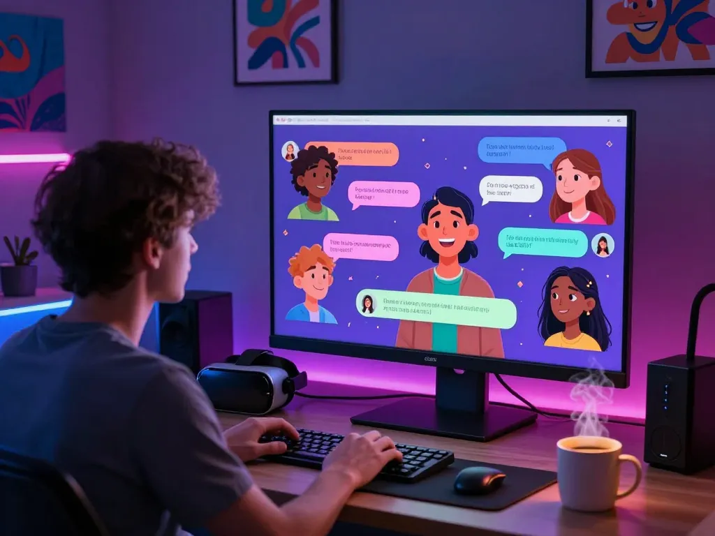 NSFW AI chat scene with vivid avatars and engaging dialogue, showcasing immersive digital experience.