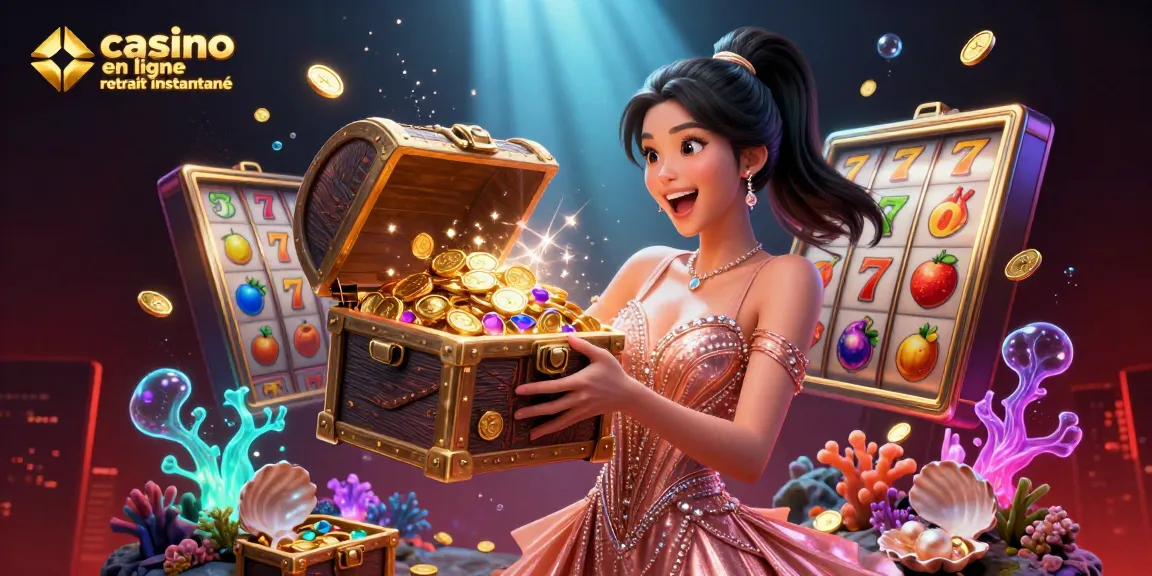 Participez au casino en ligne retrait instantané avec une scène envoûtante de richesses et de gameplay palpitant.