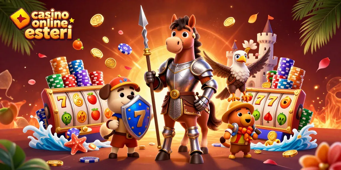 Scopri emozionanti giochi al casino online esteri con cavalieri e vivaci elementi di slot in azione.