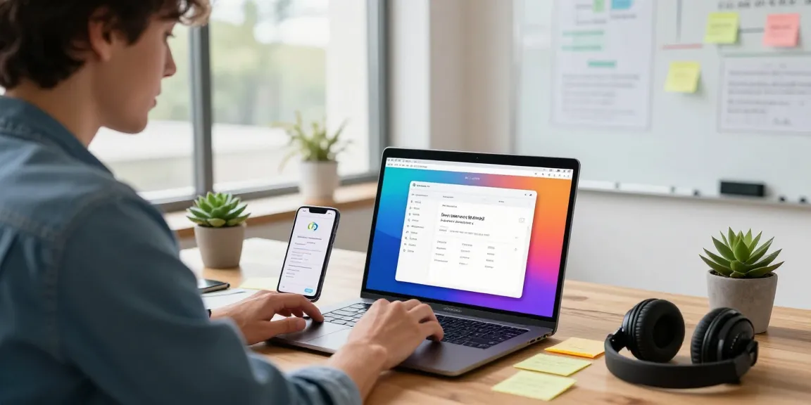 Using the Telegram Web Version on a laptop in a modern workspace, showcasing productivity and digital communication.