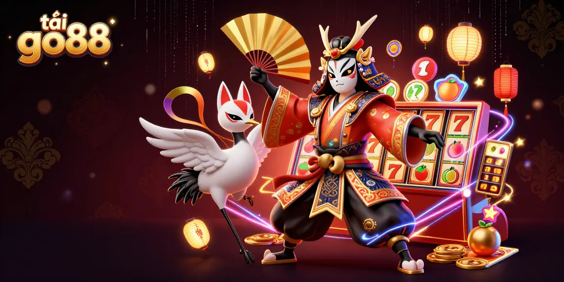 Play exciting casino games with tải go88 as the kabuki warrior and kitsune guide you through the action-packed scene.