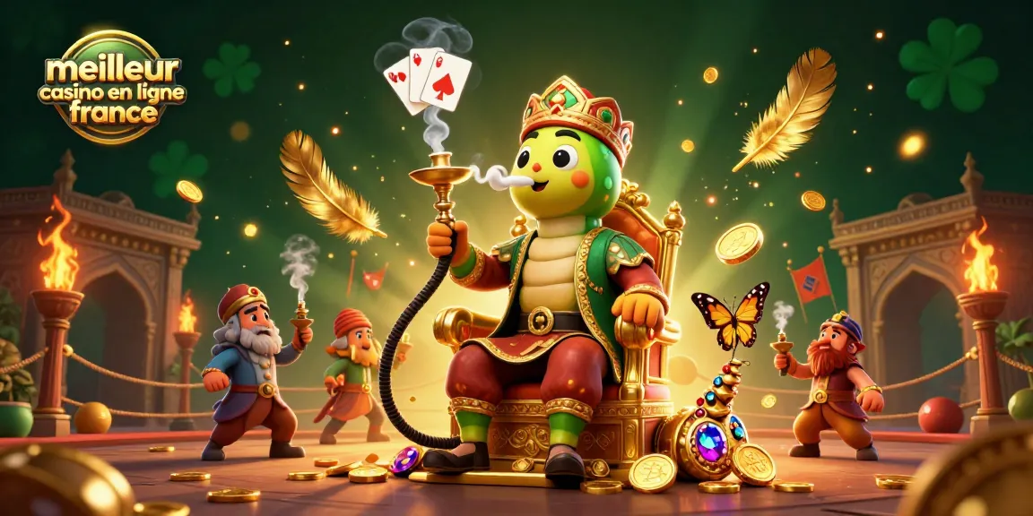 Découvrez les meilleurs casinos en ligne en France avec cette illustration captivante remplie de symboles de jeu.