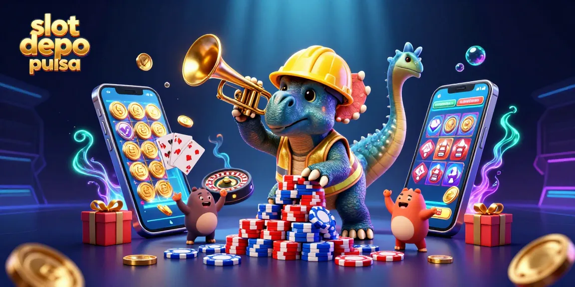 Mengalahkan slot depo pulsa sambil membangun tumpukan chip poker yang mengesankan dalam gambar penuh warna dan menarik.