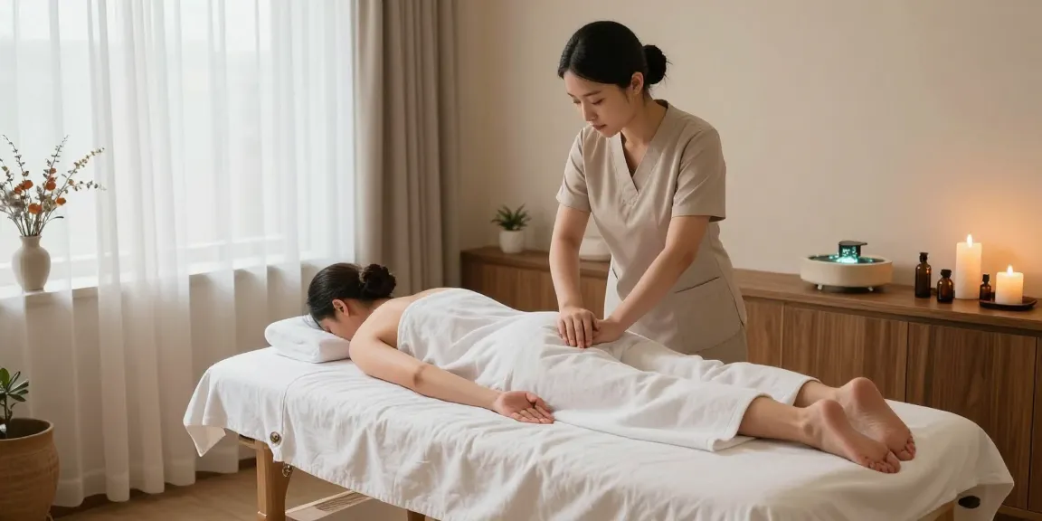Swedish massage therapy session in a tranquil spa environment promoting relaxation and well-being.