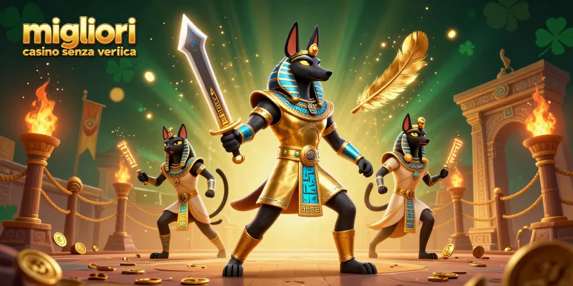 Vivi l'azione nei migliori casino senza verifica con Anubis e Bastet in un dinamico scenario di gioco.