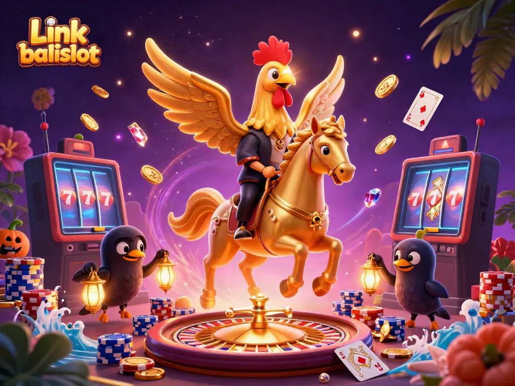 Join the gaming adventure at Link balislot with golden symbols and vibrant casino action.
