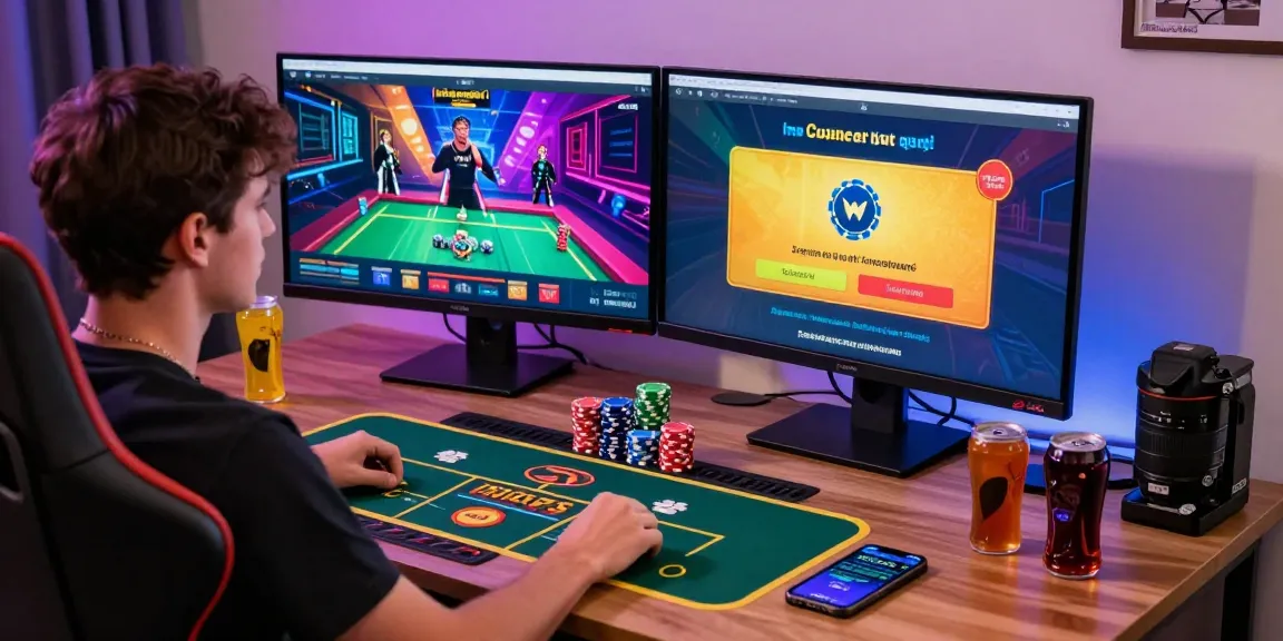 Scène de casino en ligne excitante mettant en avant un gameplay de retrait instantané avec des graphismes éclatants.
