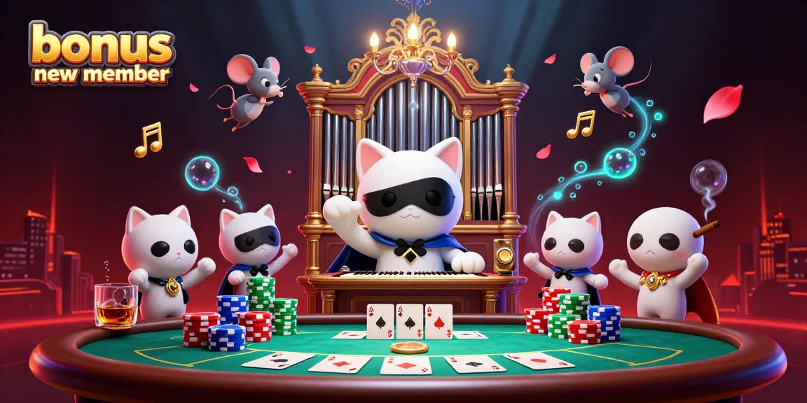 Catch exciting bonus new member promotions at the casino with this vibrant illustration!
