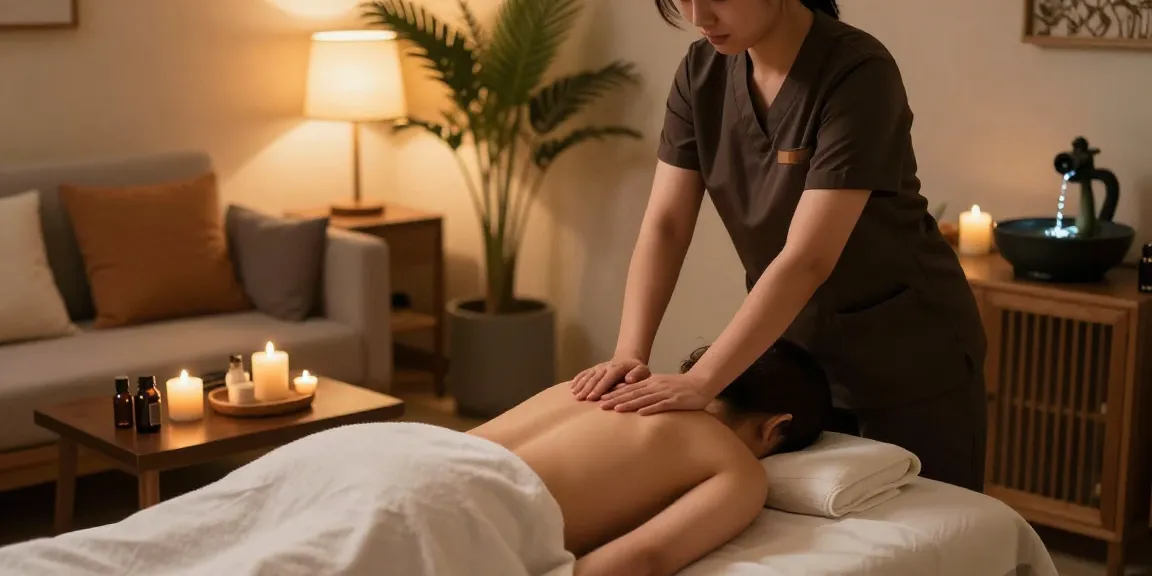 Experience 남양주출장마사지 in a serene home setting with professional service.