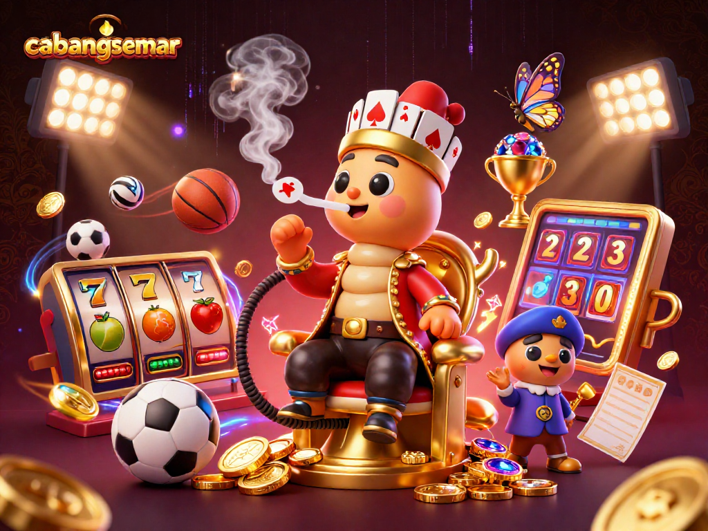 Menghadirkan permainan menarik cabangsemar dengan simbol jackpot dan slot berkilauan yang mendebarkan.