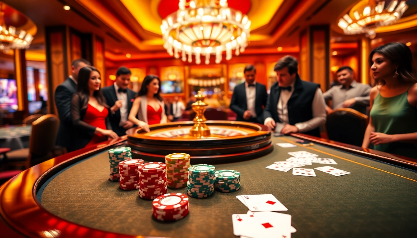 Experience thrilling gameplay at u888 casino with vibrant poker chips and a spinning roulette wheel.