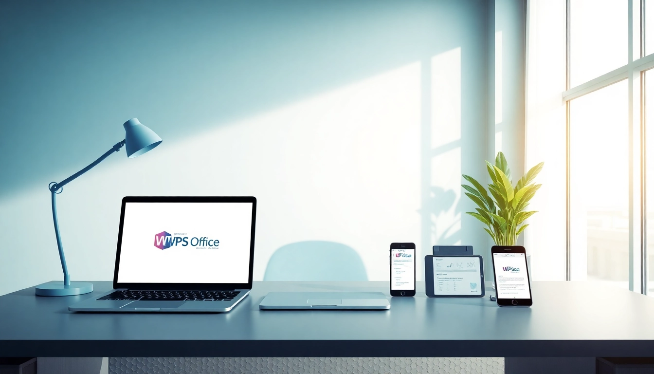 展示 wps下载 的专业工作区，配备现代设备，处于明亮、宜人的氛围中。